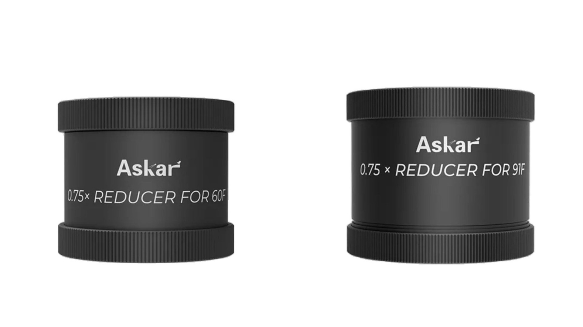 Askar 60F 0.75x レデューサーと 91F 0.75x レデューサー