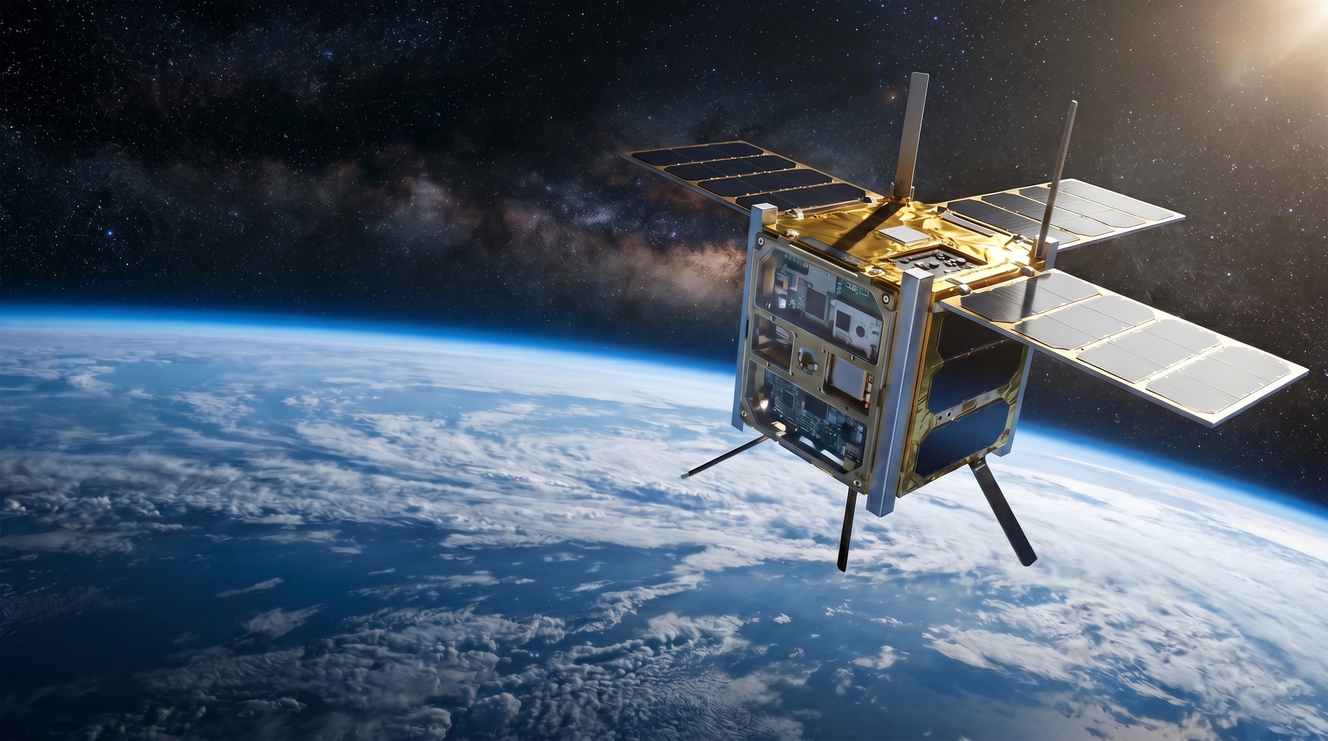 フレキシブル全固体電池による宇宙電源システムのイメージ